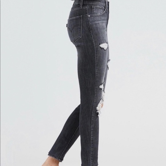 🛑 Levi’s 721 High Rise Skinny Jeans Gray - Picture 2 of 3